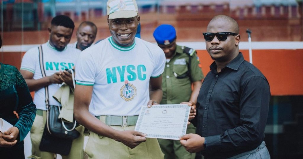 Komolafe Eniola Peace, Ofinni Samuel Bamidele and Akpoyibo James Aghogho Bags Oyo State NYSC Awards