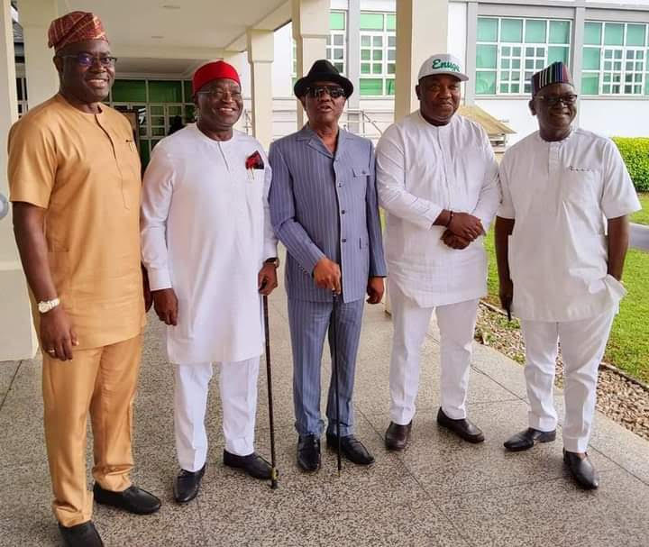 PHOTOS: Makinde, Wike, Ortom, Others Meet In Enugu