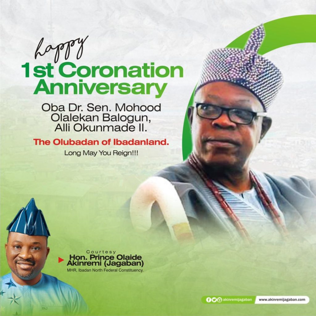 1st Coronation Anniversary: Prince Akinremi Jagaban Felicitate Olubadan of Ibadanland; Offer Prayers for Long Reign