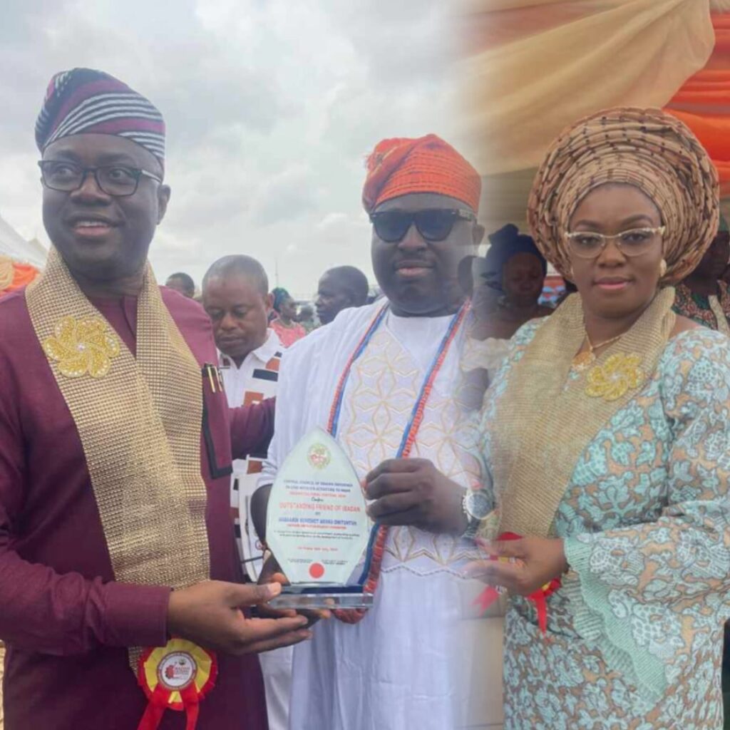 Agbaakin Benedict Akika Dedicates Coveted MOFI to Makinde, Wife