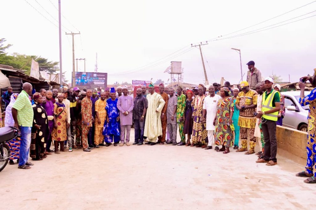 Ona Ara LG Boss Hails Makinde, Commissions Road Project Financed By Jubril Dotun Sanusi