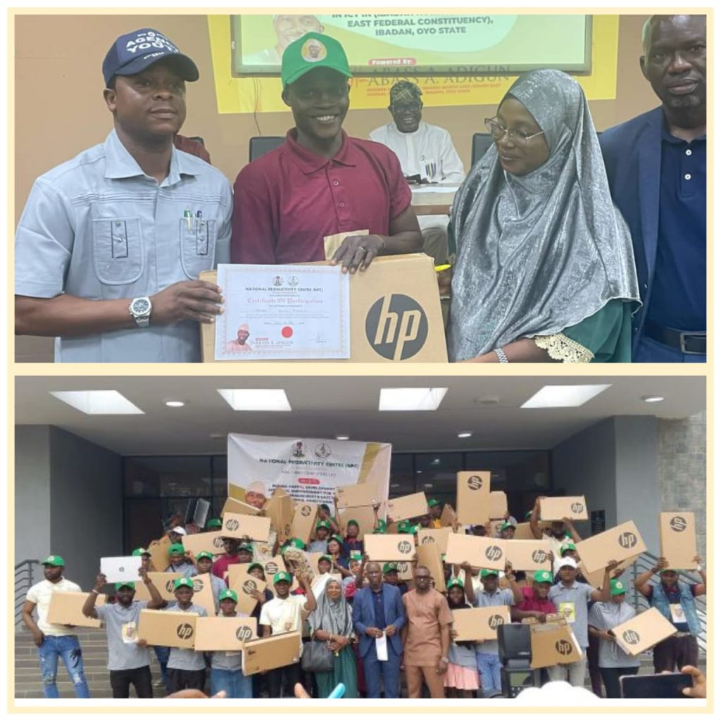 Rep. Agboworin’s ICT Empowerment Initiative Earns Praise from Oyo Youth Agency Chairman, As Beneficiaries Receive Laptops, Cash
