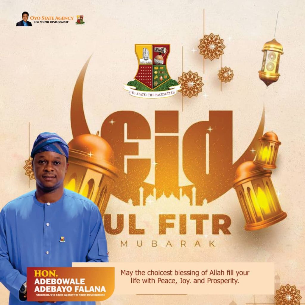 Eid al-Fitr: Oyo Youth Agency Chair, Adebowale, Celebrates Muslim Faithful, Reaffirms Commitment to Unity, Progress