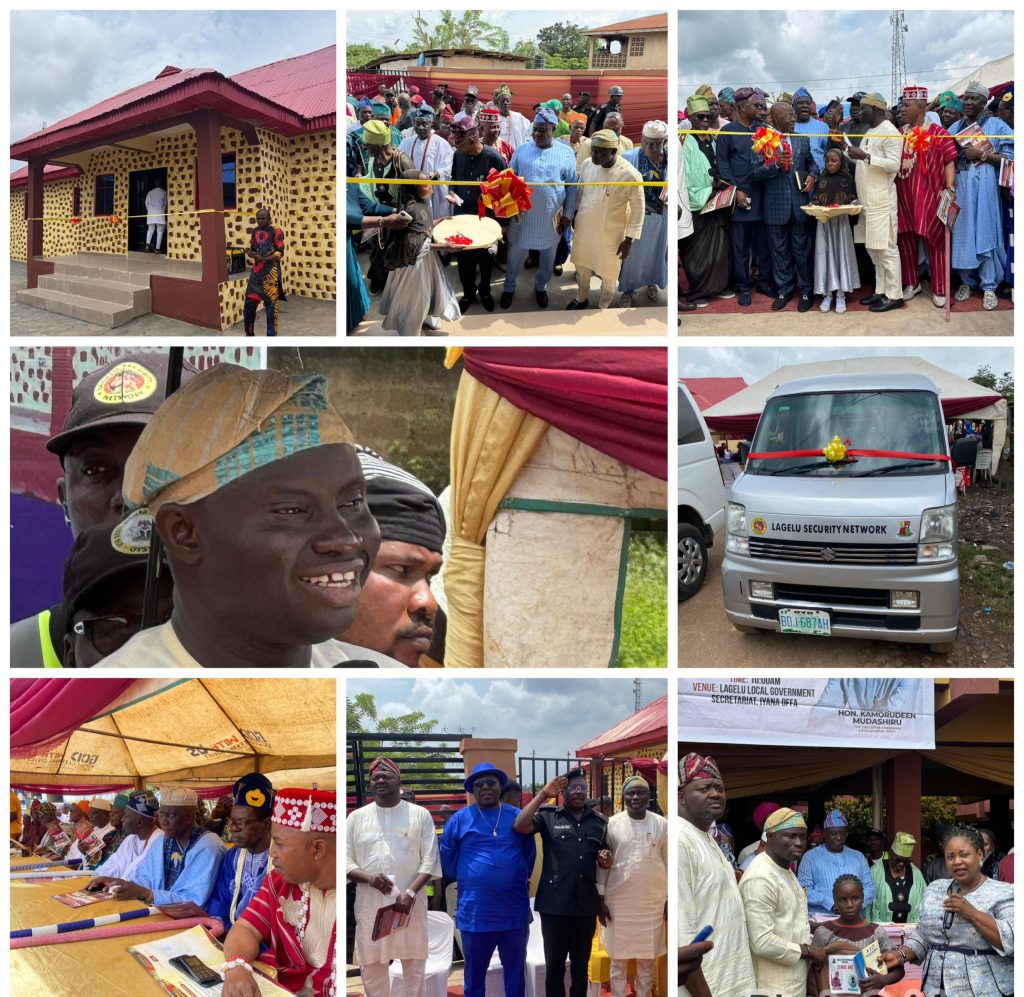LAGELU SOARS as Chairman Kamorudeen Launches 50K Book Drive, Commissions Lagun Amotekun Base—with Farmer’s Support
